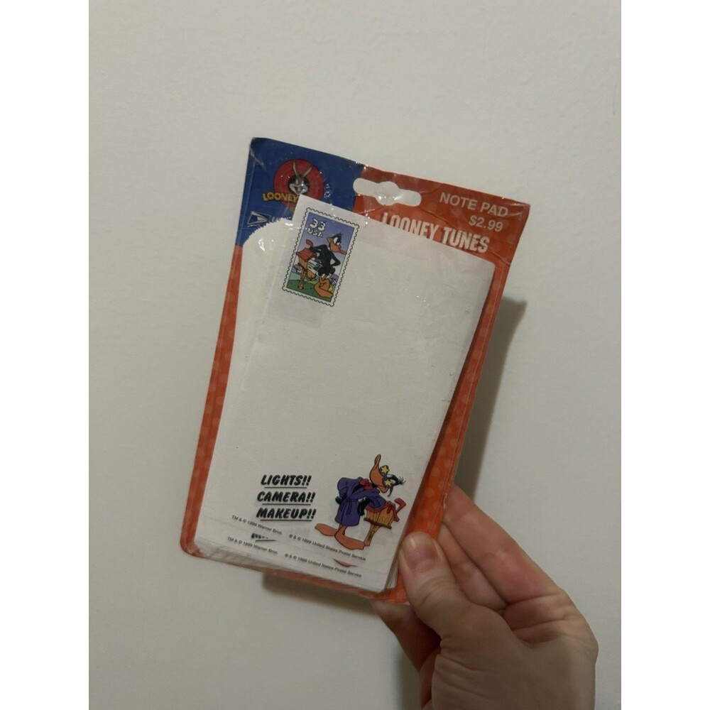Vintage Looney Tunes USPS Stamp Collection Notepad 1999 DAFFY DUCK